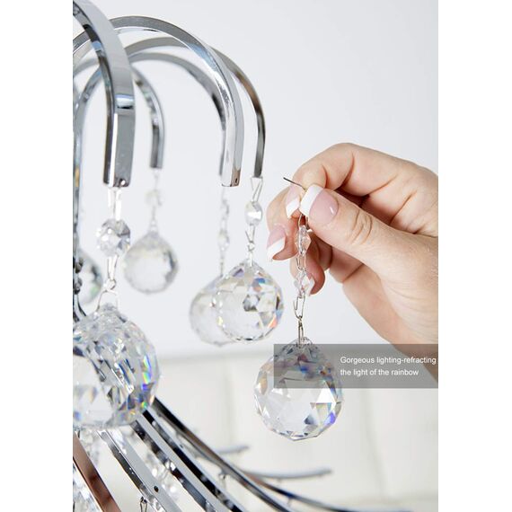 MerryNine 20Pack Kristallkugel 0.8"/20mm Prisma Sonnenscheinfänger Regenbogen Anhänger Maker, hängende Kristalle Prismen für Fenster, für Feng Shui, für Geschenk (Clear)