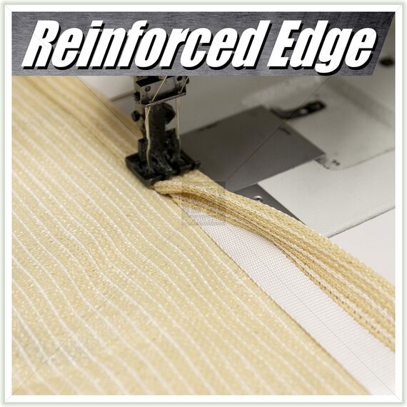 ColourTree CTAPRT20 Sonnensegel, rechteckig, Netzgewebe, UV-Schutz, strapazierfähig, 190 g/m², 7,8 x 71,8 cm, Weiß