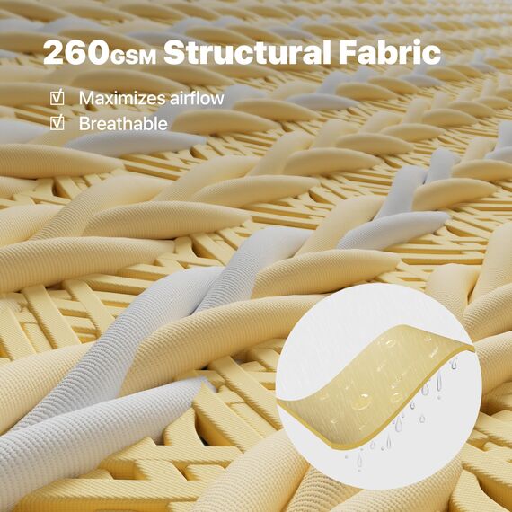 Colourtree CTAWRN Sonnensegel für Terrasse, 260 GSM, handelsüblicher Standard, strapazierfähig, Beige