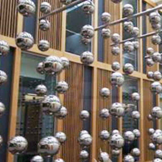 zosenda Edelstahl-Beobachtungskugel, hochglanzpoliert, Hohle Kugel, reflektierende Gartenkugel, schwimmende Teichkugeln, Nahtlose Beobachtungskugel für Haus Garten Ornament Dekorationen (5cmx6 Stück)