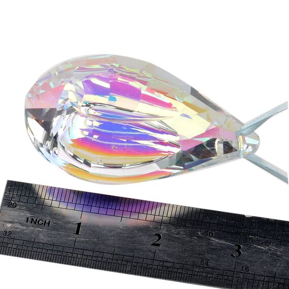 H&D Hyaline & Dora Regenbogen Sonnenfänger Glas Anhänger Kristall in Tropfenform Prismen 76 mm