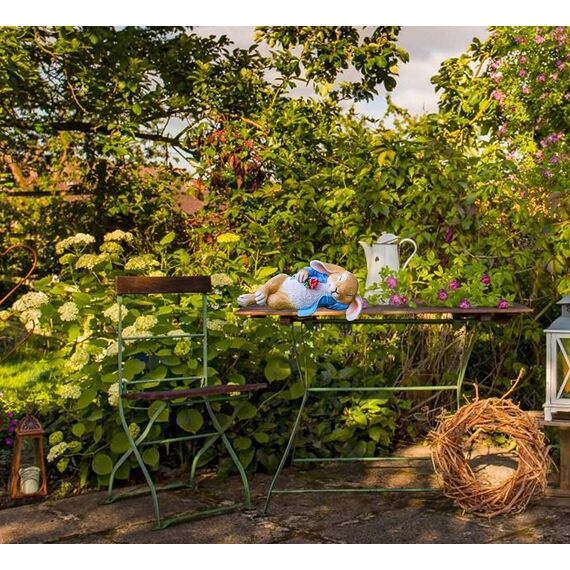 iRonrain Gartenstatuen Kaninchen, Fantasy Bunny Outdoor Art Décor Tierfiguren Ornament für Thanksgiving Day, Weihnachtsstatue Dekorationen für Garten Hof Rasen Indoor Skulptur (Blau)