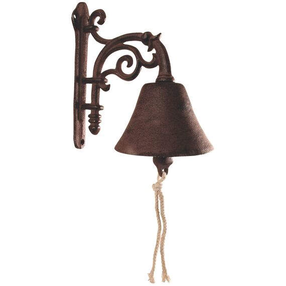 Glocke Türglocke Gusseisen braun Landhaus