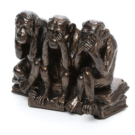 Design Toscano Affenstatue, Maße: 8,9 x 17,8 x 12,7 cm