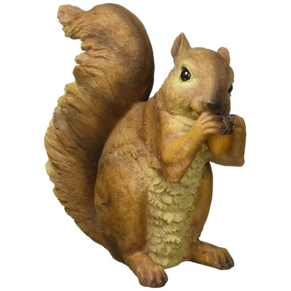 Design Toscano Woodland Eichhörnchen Chomper und Scamper Gartenstatuen, Polyresin, vollfarbe, 18 cm, 2er Set