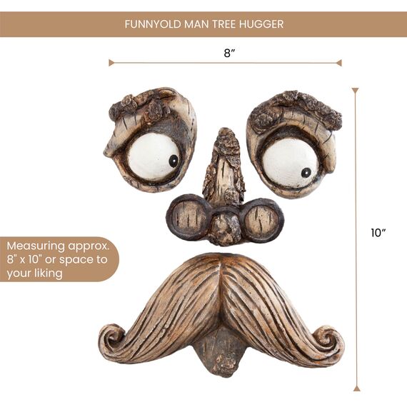 Bits and Pieces - Alter Mann Baumgesicht - Gartendeko - Freiluft Skulptur - 4 Teile