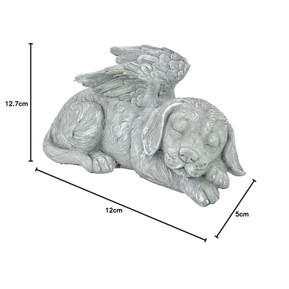 Design Toscano Tierstatue imit Engelsflügeln, Maße: 25,5 x 14 x 12,5 cm,