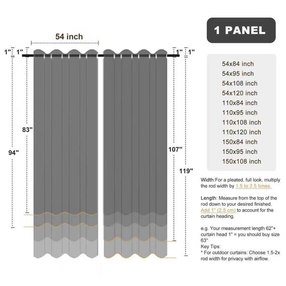 Bonzer Outdoor-Vorhänge für Terrasse, wasserdicht, Dicke Privatsphäre, Ösen, Sonnenlicht, blockierende Außenvorhänge für Veranda, Pergola, Pavillon, Deck, 1 Paneel, 137 x 213 cm, Grün