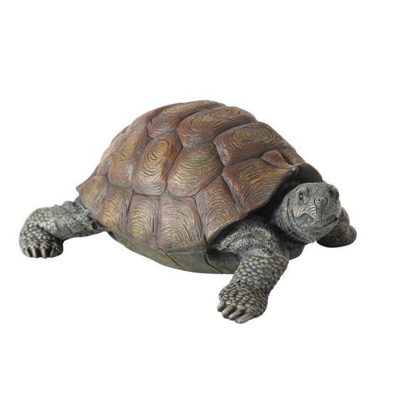 Boltze Figur Slomo Schildkröte (Dekofigur für Garten / Indoor, echtes Design, Maße 34x25x14 cm, Figur aus Kunststoff) 3784300