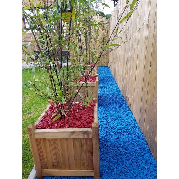 RockinColour Dekosteine für den Garten, Azurblau Steine 20mm 14-15 kg