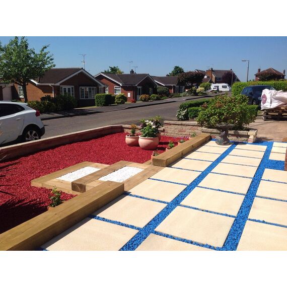 RockinColour Dekosteine für den Garten, Azurblau Steine 20mm 14-15 kg