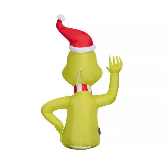 Gemmy Airblown Car Buddy Grinch w/Scarf-Dr. Seuss