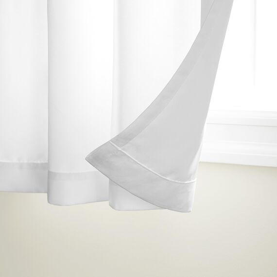 TOWN & COUNTRY BASICS Exclusive Home Vorhänge, Polyester, 1 Paar, Textil, Winter-Weiß, 54x96