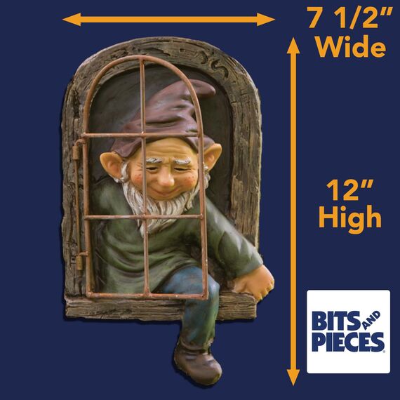 Bits And Pieces - Zwerg Aus Dem Fenster Baumdeko - Gartendeko - Baumgesicht - Skulptur