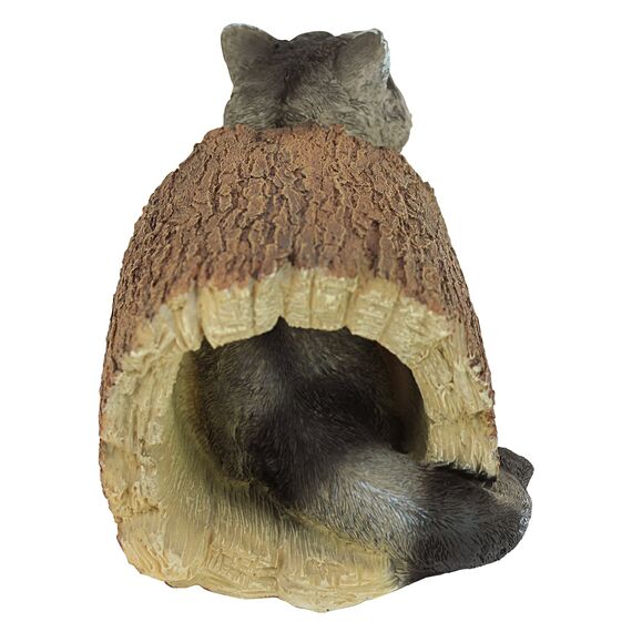 Design Toscano Bandit der Waschbär Tierstatue, Polyresin, Vollfarbe, 25,5 cm