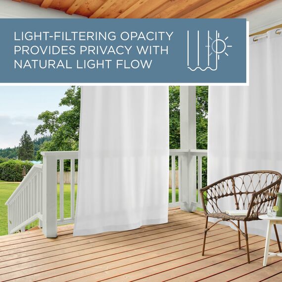 TOWN & COUNTRY BASICS Exclusive Home Vorhänge, Polyester, 1 Paar, Textil, Winter-Weiß, 54x96