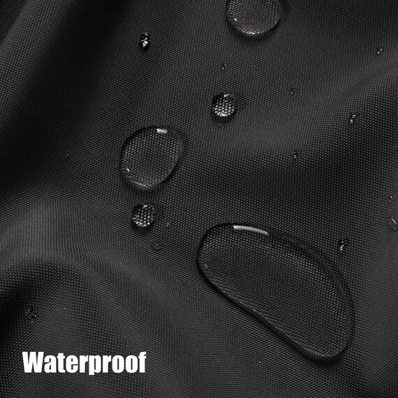 Bonzer Outdoor-Vorhänge für Terrasse, wasserdicht, dick, Privatsphäre, breite Ösen, Sonnenlicht blockierend, Außenvorhänge für Veranda, Pergola, Pavillon, Deck, 1 Stück, 275 x 244 cm, Anthrazit