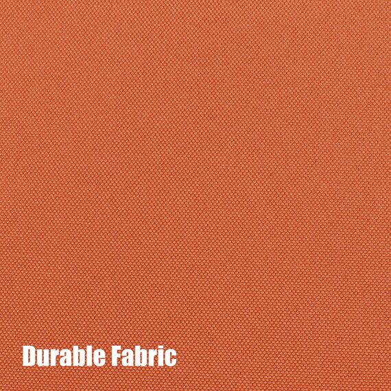 BONZER Wasserdichte Vorhänge für Innen- und Außenbereich, dick, Privatsphäre, breite Ösen, Vorhänge für Schlafzimmer, Wohnzimmer, Veranda, Pergola, 1 Stück, 275 x 244 cm, Mekka-Orange