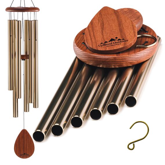 UpBlend Outdoors Großes Windspiel - das Klassische Havasu ist 96,5 cm Gesamtlänge - handgestimmt und schön als Geschenk oder für Ihre Terrasse, Garten und Außendekoration