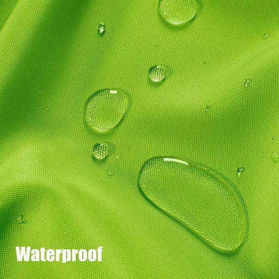 BONZER Wasserdichte Vorhänge für Innen- und Außenbereich, dicke Sichtschutzvorhänge mit Ösen, für Schlafzimmer, Wohnzimmer, Veranda, Pergola, 1 Stück, 137 x 274 cm, Grün