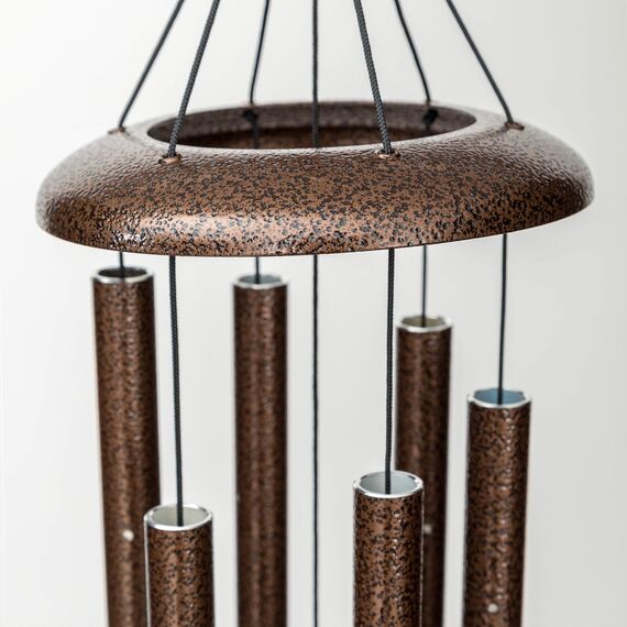 Corinthian Bells by Wind River Windspiel für Terrasse, Hinterhof, Garten und als Außen-Dekoration, aus Aluminium, 68,6 cm, Kupferadern (Copper Vein), hergestellt in den USA