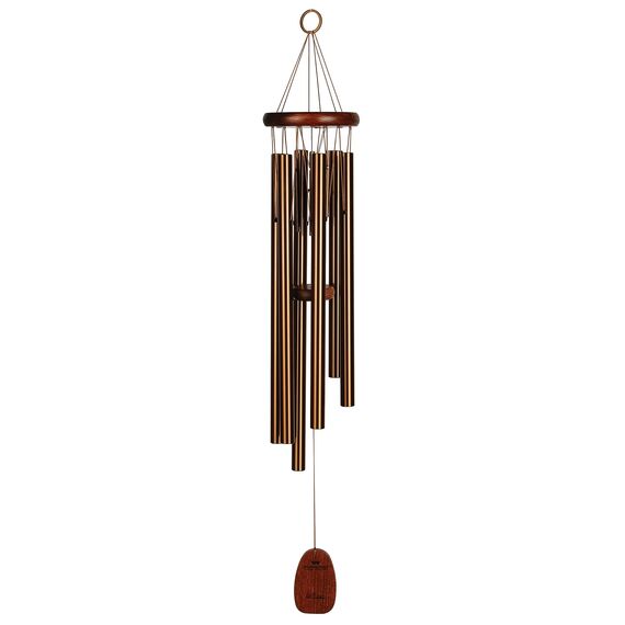 Woodstock Windspiel für draußen, Garten, Terrasse, Veranda und Outdoor-Dekoration (81,3 cm), Pachelbel-Canon-Windspiel, bronzefarben (PCCB)