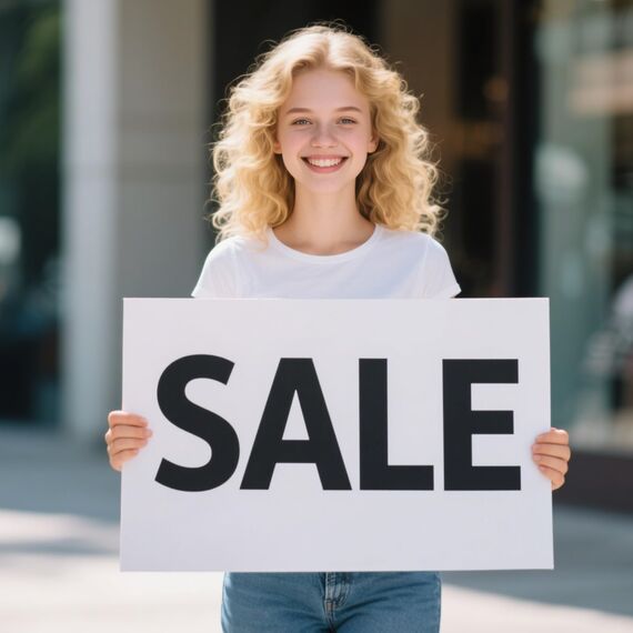 Blanko-Hof-Schilder mit Heringen, weißes, gewelltes Kunststoff-Rasenschild für personalisierte Geburtstags-, Garagenverkauf, Immobilien, Hundekot, großer Pfeil, Miete, 30.5 x 43.2 cm, 3 Stück