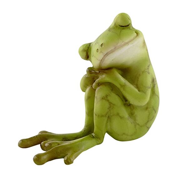 Top Collection Miniatur Feengarten und Terrarium Statue Frosch ruhen