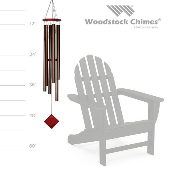 Woodstock Encore Collection Windspiel "Chimes of Neptune", Bronzefarben