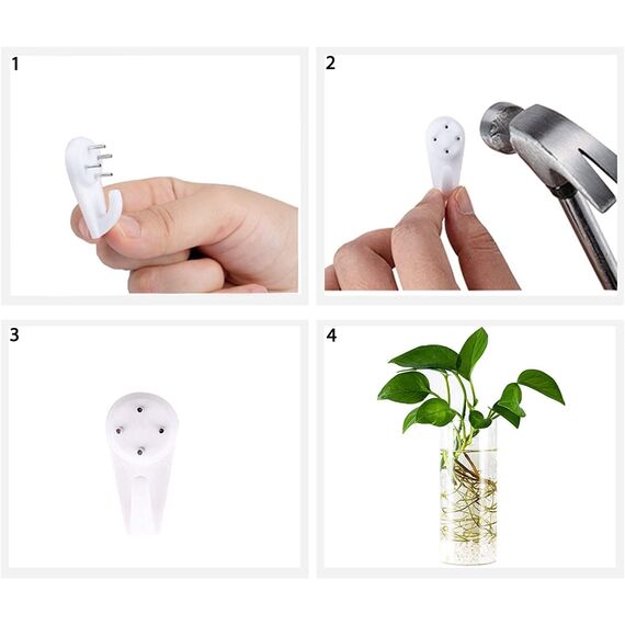 iPoplor DZHJKIO 4er Set Hängende Glas-Pflanzgefäße für Innen- und Außenpflanzen