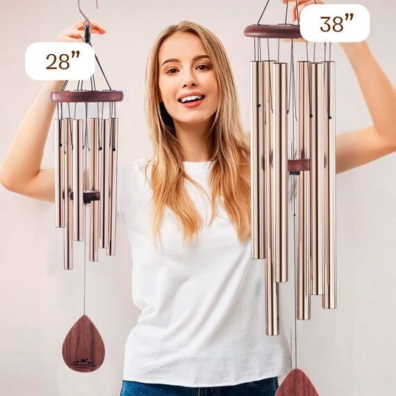 upblend Outdoor Havasu Wind Chime aus Medium Mahogony/Light Bronze