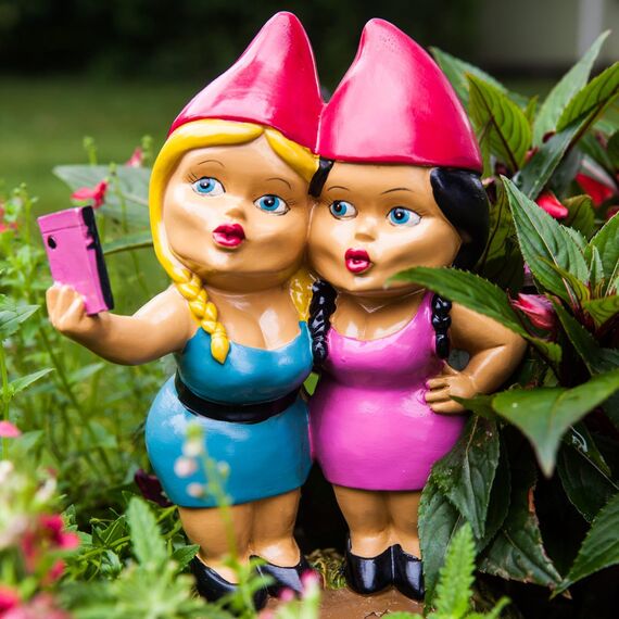 BigMouth Selfie Sisters Gartenzwerg