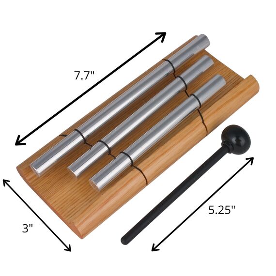 Woodstock Windspiel Zenergy, Silber, 19,7 cm
