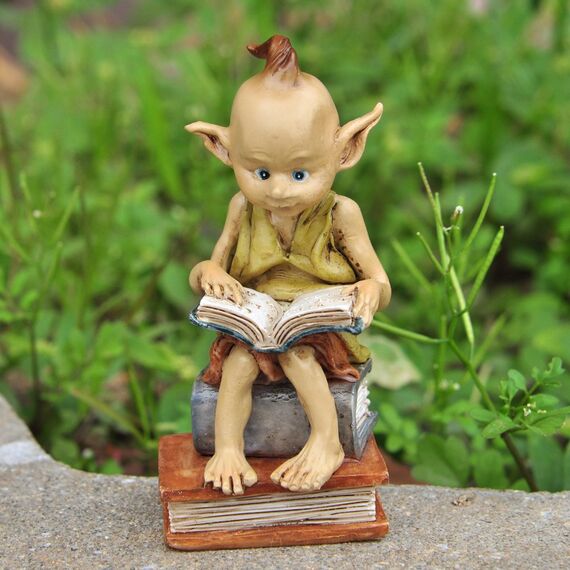 Top Collection Miniatur Feengarten und Terrarium Statue Garden Pixie Elf Lesebuch
