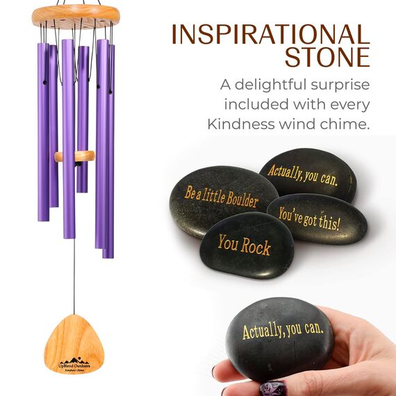 UpBlend Outdoors Windspiel für draußen – 73,7 cm Bronze-Windspiel für draußen, harmonisches Windspiel für draußen, Windspiele für Mutter, Oma, Windspiel für sie