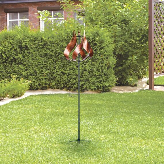 Peaktop Garden Dekor Solarenergie Metall Windmühle Tulpe 3016387