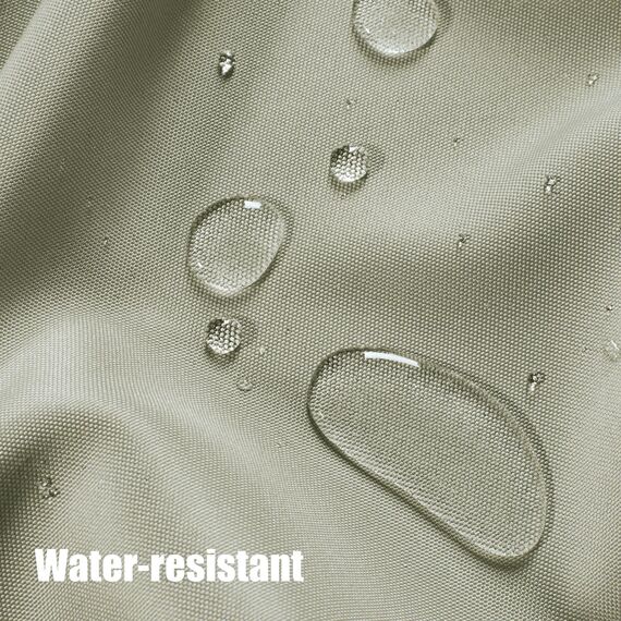 BONZER Outdoor-Vorhänge für Terrasse, wasserdicht, dick, Privatsphäre, Ösen, Sonnenlicht blockierend, Außenvorhänge für Veranda, Pergola, Pavillon, Deck, 1 Stück, 213 x 308 cm, Taupe