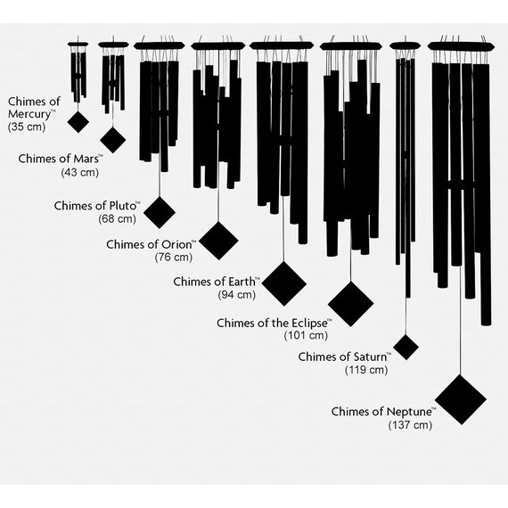 Woodstock Encore Collection Windspiel Chimes of Mercury, silber