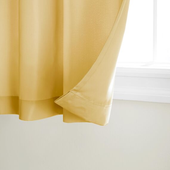 Exclusive Home Vorhänge, Polyester, 1 Paar, Polyester, Sundress Yellow, 54x84