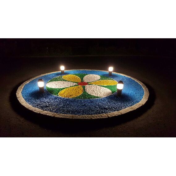 RockinColour Mellow Yellow Großpackung dekorativer Gartenstein 20mm 14-15 kg