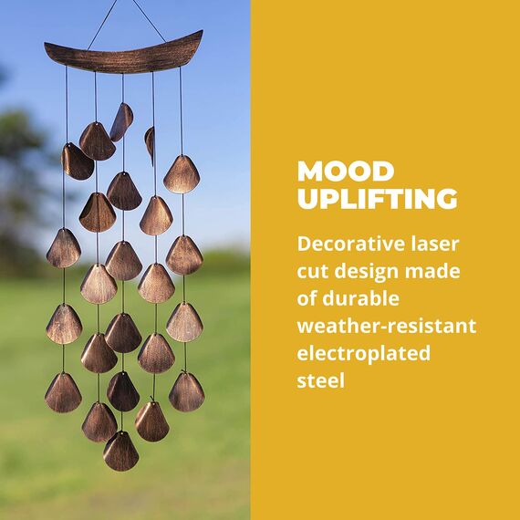 VP Home 78,9 cm Windspiel für draußen – einzigartiges Outdoor-Windspiel für den Garten – dekoratives harmonisches Windspiel für Terrasse, Veranda oder Hof – aufmerksames Geschenk für Entspannung oder