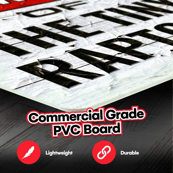 Bigtime Signs Tiny Raptors Hühner-Dekoration, 30,5 x 30,5 cm, Hühnerhof-Dekoration, Hühnerstall-Zubehör für Hühner-Futterspender, Geschenke für Hühnerliebhaber, PVC, 30,5 x 30,5 cm