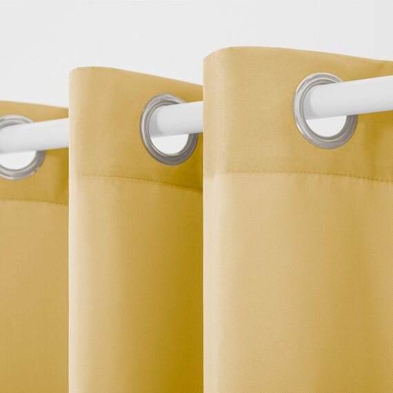 Exclusive Home Vorhänge, Polyester, 1 Paar, Polyester, Sundress Yellow, 54x84