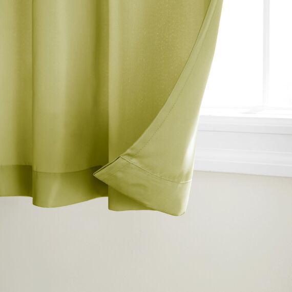 Exclusive Home Vorhänge, Polyester, 1 Paar, Polyester, Kiwigrün, 54x108