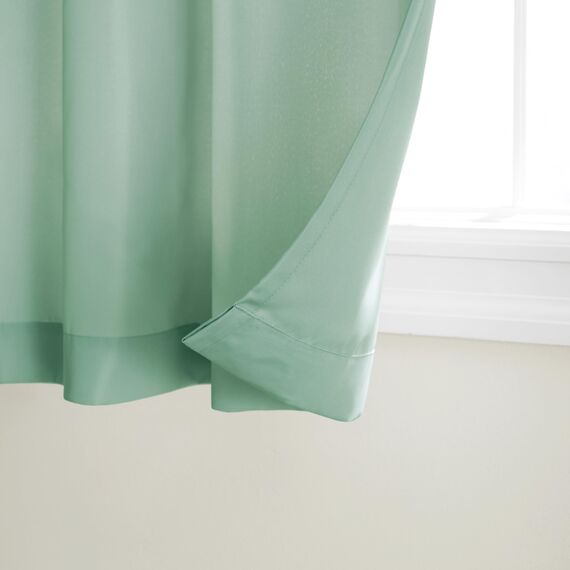 TOWN & COUNTRY BASICS Exclusive Home Vorhänge, Polyester, 1 Paar, Polyester, Seafoam, 54x108