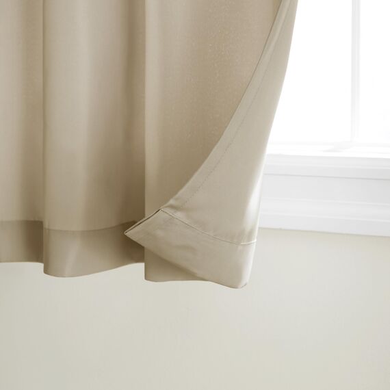 TOWN & COUNTRY BASICS Exclusive Home Vorhänge, Polyester, 1 Paar, Textil, Taupe, 54x108