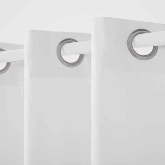 Exclusive Home Vorhänge, Polyester, 1 Paar, Polyester, Winter-Weiß, 54x120