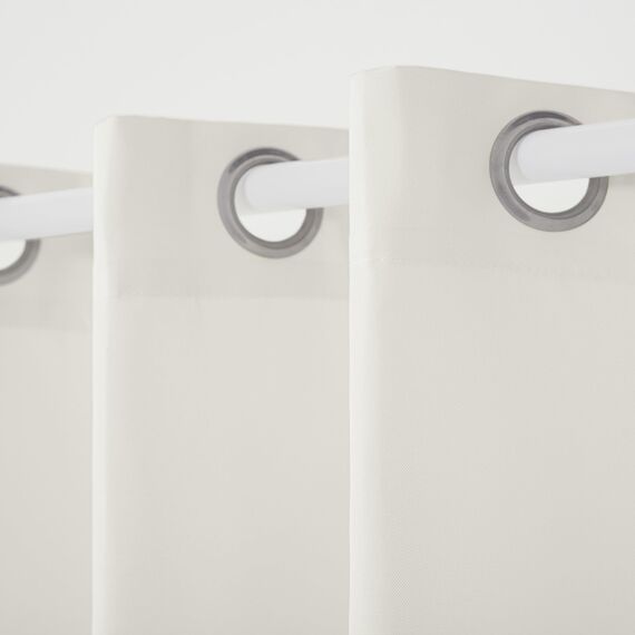 Exclusive Home Vorhänge, Polyester, 1 Paar, Polyester, vanille, 54x120