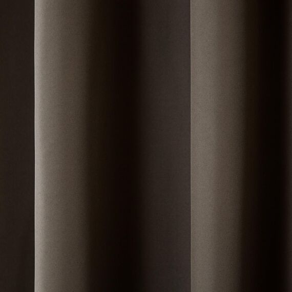 TOWN & COUNTRY BASICS Exclusive Home Vorhänge, Polyester, 1 Paar, Polyester, Schokoladenbraun, 54x84