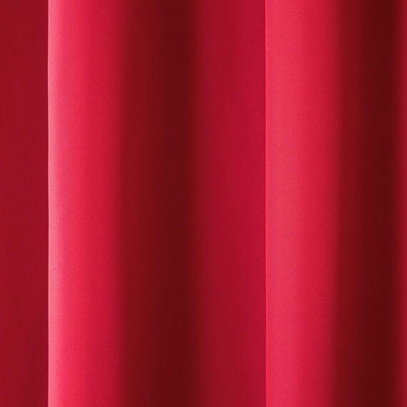 Exclusive Home Vorhänge, Polyester, 1 Paar, Polyester, Radiant Red, 54x120